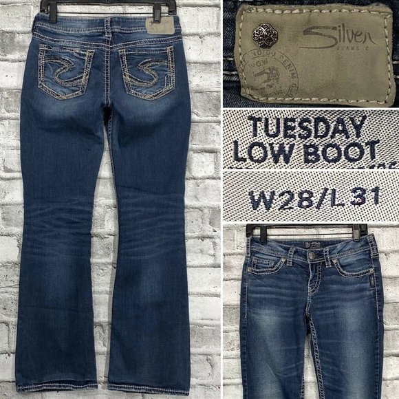Silver Jeans Tuesday Low Boot W28 L31